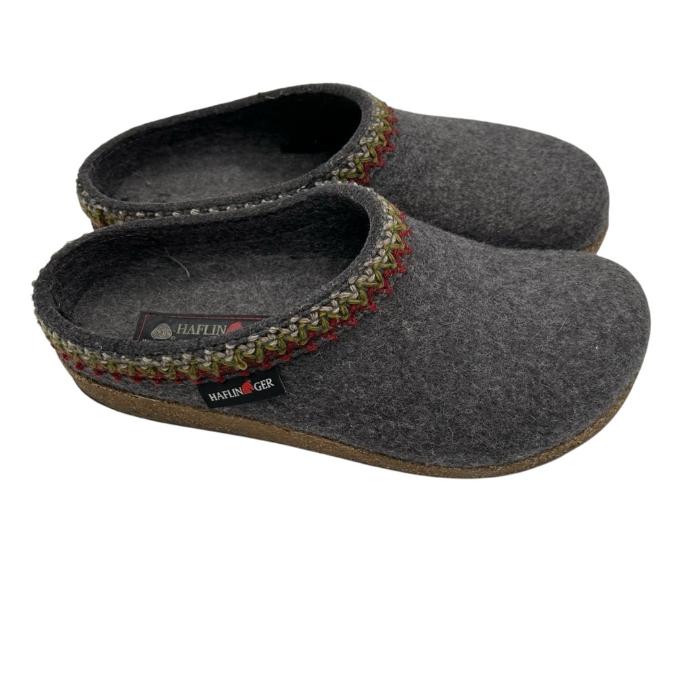 Haflinger Dark Gray Wool Mules women’s size 39